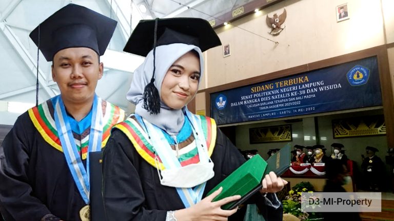 Mahasiswa Manajemen Informatika raih penghargaan wisudawan terbaik 1 dan 2 tingkat Instiusi pada wisuda ke 38 Politeknik Negeri Lampung