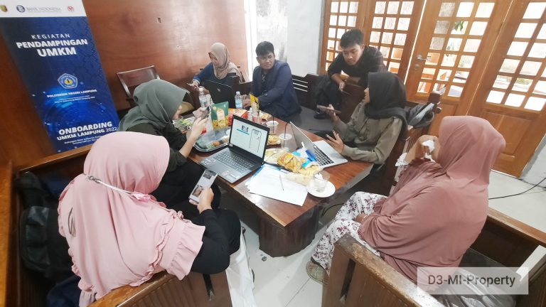 Tingkatkan Content Digital Marketing UMKM peserta Onboarding UMKM Lampung 2022 Bank Indonesia, Mahasiswa D3 MI lakukan pendampingan